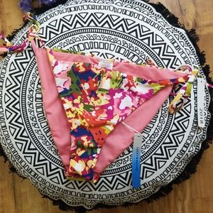 SOLD-Lucky Brand Bikini Tie Side Bottoms Sz Small